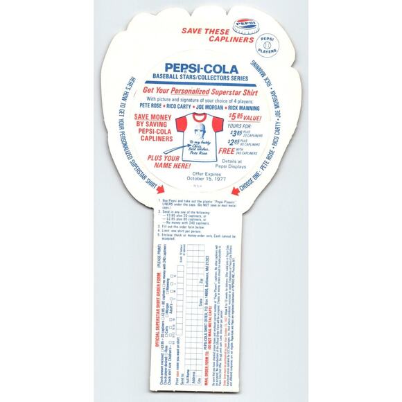 Pepsi Baseball Trading Card 1977 Wayne Garland Cleveland Indians MLB Diecut - Picture 2 of 2